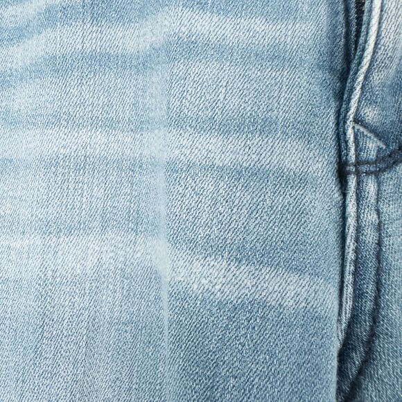 Express Mid Rise Wide Leg Flare Jeans Womens 6R Blue Raw Hem Boho Retro Hippie - Picture 10 of 16